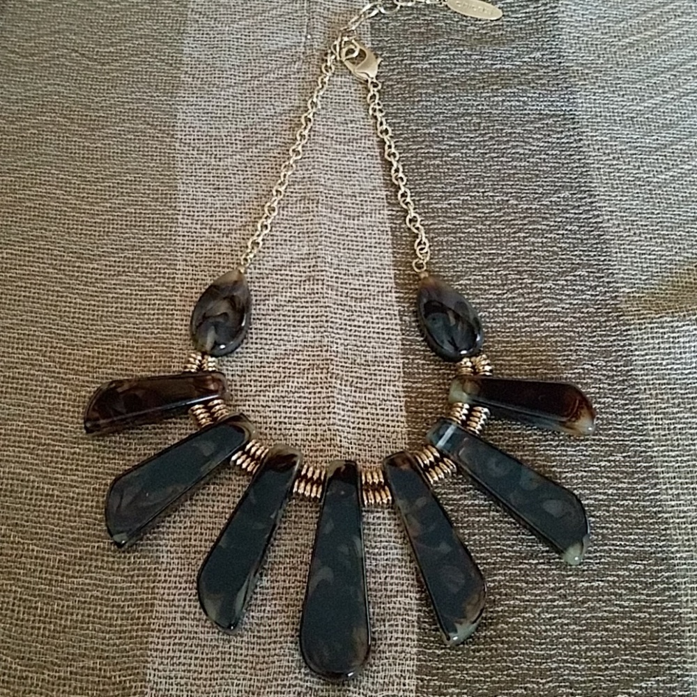 Chico's brown and gold necklace.
